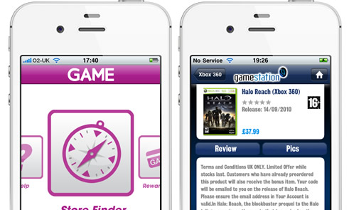 Game and Gamestation iPhone Apps