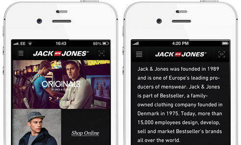 JackJones iPhone App development